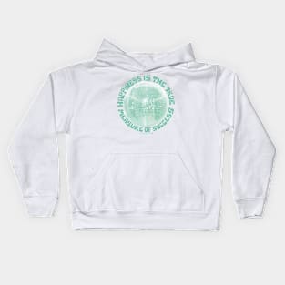 Happiness is the True Measure of Success in Mint Kids Hoodie